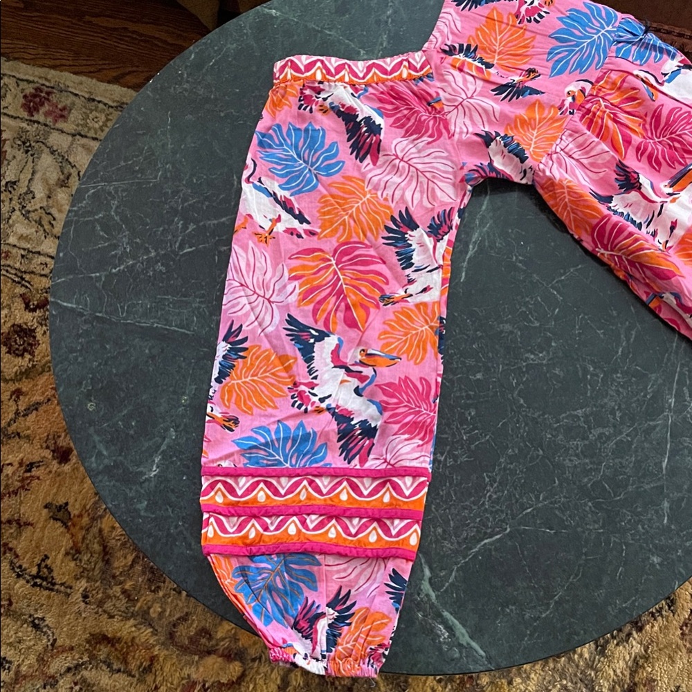 Printfresh Pink and Orange Pelican Dress - Picture 3 of 6